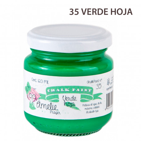 Chalk Paint Amelie Prager 120 cc Nº 35-Verde Hoja