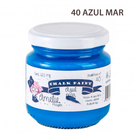 Chalk Paint Amelie Prager 120 cc Nº 40-Azul Mar