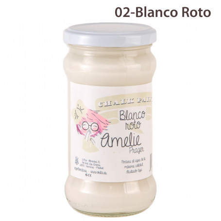 Chalk Paint Amelie Prager 280 ml Nº 02-Blanco Roto