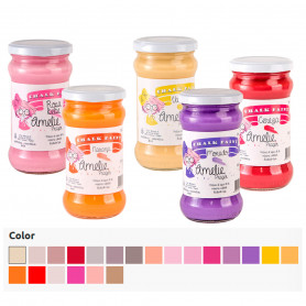 Chalk Paint Amelie Prager 280ml Gama Amarillos Rojos y Malvas