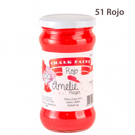 Chalk Paint Amelie Prager 280 cc Nº 51-Rojo