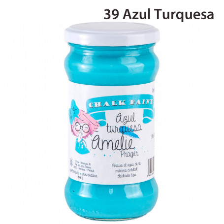 Chalk Paint Amelie Prager 280 ml Nº 39-Azul Turquesa