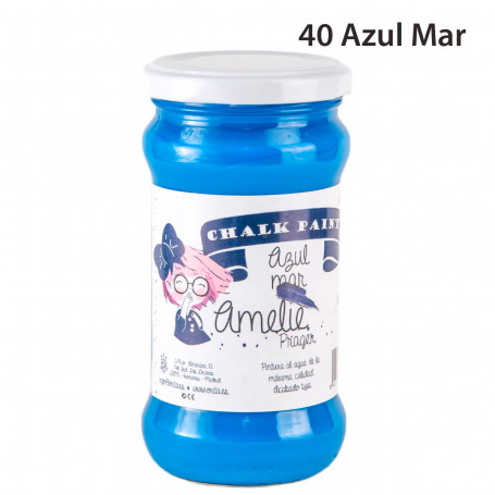Chalk Paint Amelie Prager 280 ml Nº 40-Azul Mar