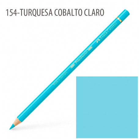 Lápiz Polychromos Faber Castell 154 Turquesa Cobalto Claro