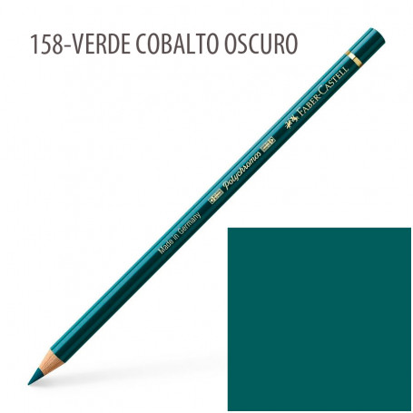 Lápiz Polychromos Faber Castell 158 Verde Cobalto Oscuro