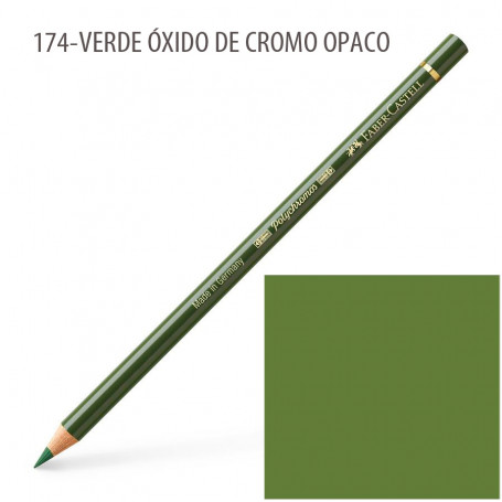 Lápiz Polychromos Faber Castell 174 Verde Óxido De Cromo Opaco