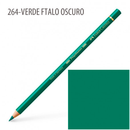 Lápiz Polychromos Faber Castell 264 Verde Ftalo Oscuro