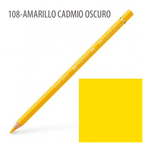 Lápiz Polychromos Faber Castell 108-Amarillo Cadmio Oscuro