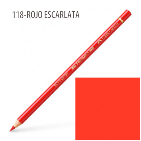 Lápiz Polychromos Faber Castell 118-Rojo Escarlata