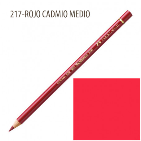 Lápiz Polychromos Faber Castell 217-Rojo Cadmio Medio