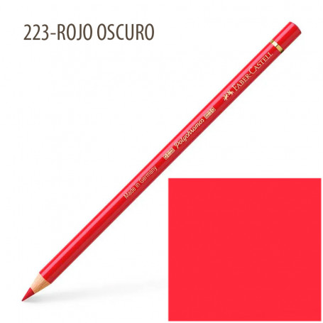 Lápiz Polychromos Faber Castell 223-Rojo Oscuro