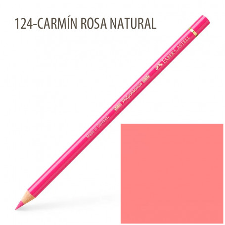 Lápiz Polychromos Faber Castell 124-Carmín Rosa Natural