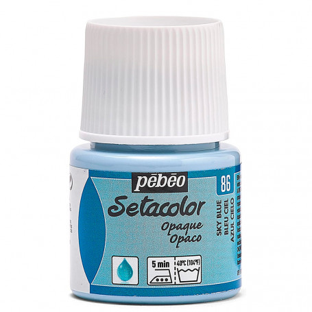 Setacolor Opaco 45 ml Pébéo 86 Azul Cielo