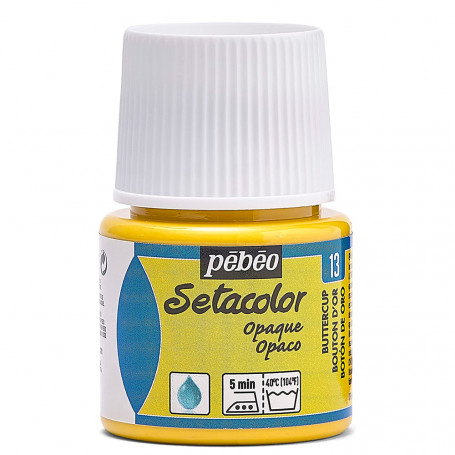 Setacolor Opaco 45 ml Pébéo 13 Botón de Oro