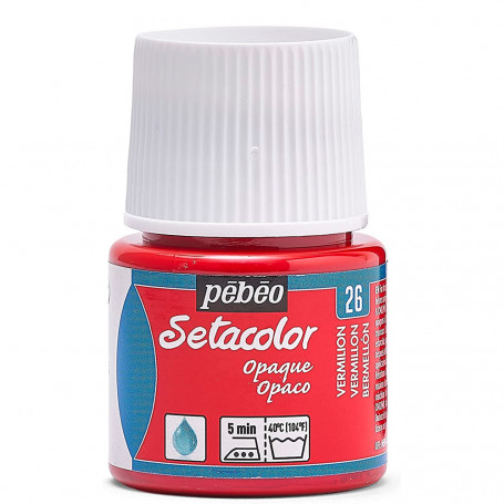 Setacolor Opaco 45 ml Pébéo 26 Bermellón