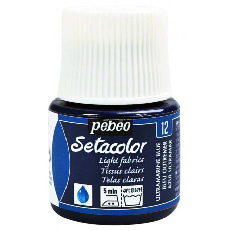 SETACOLOR TEJIDOS CLAROS PÉBÉO 12 AZUL ULTRAMAR