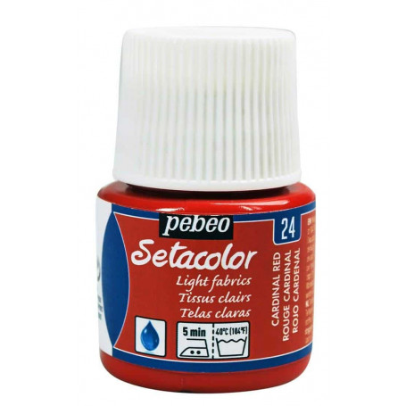 SETACOLOR TEJIDOS CLAROS PÉBÉO 24 ROJO CARDENAL