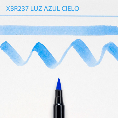 ROTULADOR PUNTA PINCEL KOI SAKURA XBR237 LUZ AZUL CIELO