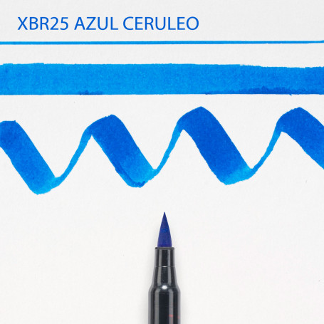 ROTULADOR PUNTA PINCEL KOI SAKURA XBR25 AZUL CERULEO