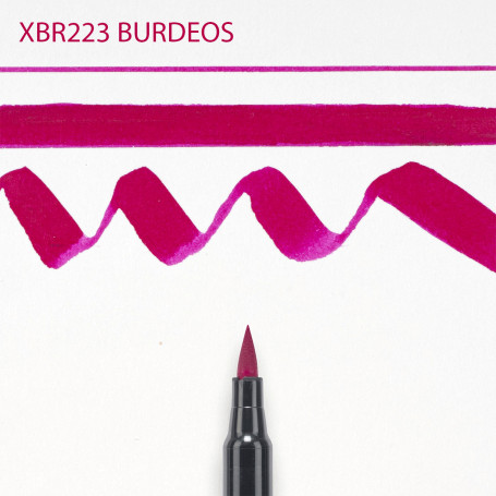 ROTULADOR PUNTA PINCEL KOI SAKURA XBR223 BURDEOS