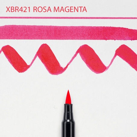 ROTULADOR PUNTA PINCEL KOI SAKURA XBR421 ROSA MAGENTA