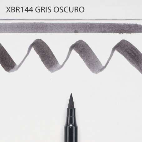 ROTULADOR PUNTA PINCEL KOI SAKURA XBR144 GRIS OSCURO