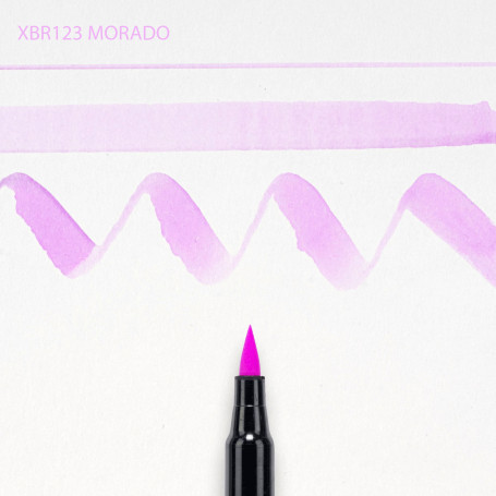 ROTULADOR PUNTA PINCEL KOI SAKURA XBR123 MORADO