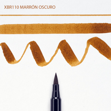 ROTULADOR PUNTA PINCEL KOI SAKURA XBR110 MARRÓN OSCURO