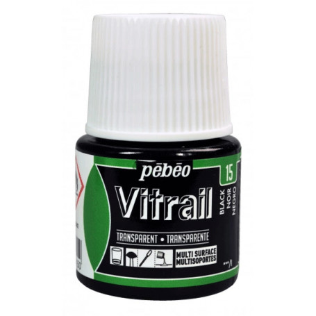 VITRAIL TRANSPARENTE 15 NEGRO