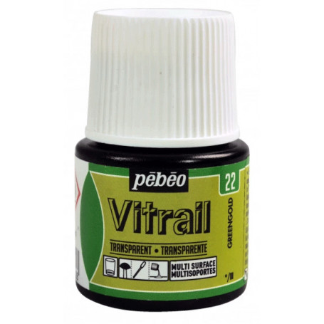 VITRAIL TRANSPARENTE 22 VERDE DORADO