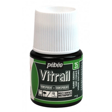 VITRAIL TRANSPARENTE 35 VERDE OSCURO