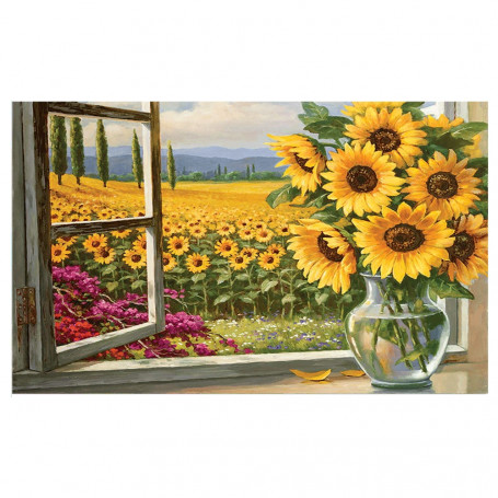 Pintar por Números Girasoles