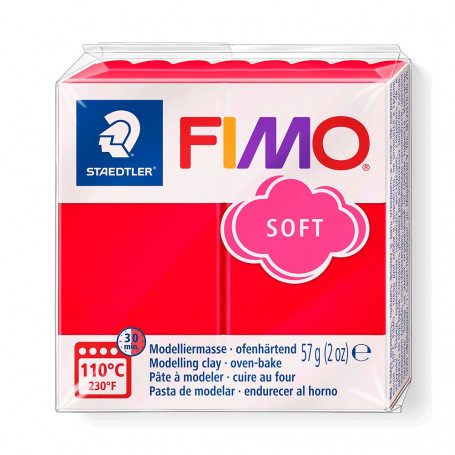 Fimo Soft 8020 - 24 Rojo Indian