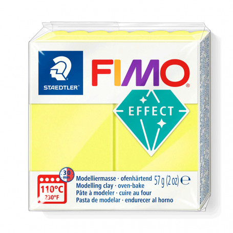 Fimo Effect 8020 Fosforescentes 56g - 101 Amarillo Neón