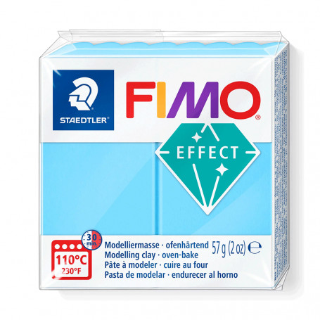 Fimo Effect 8020 Fosforescentes 56g - 301 Azul Neón