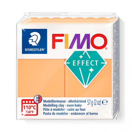 Fimo Effect 8020 Fosforescentes 56g - 401 Naranja Neón