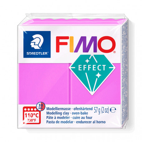 Fimo Effect 8020 Fosforescentes 56g - 601 Lila Neón