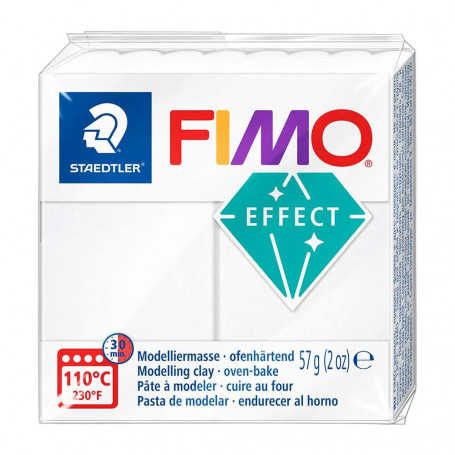 Fimo Effect 8020 Translúcidos 56g - 14 Blanco Translúcido
