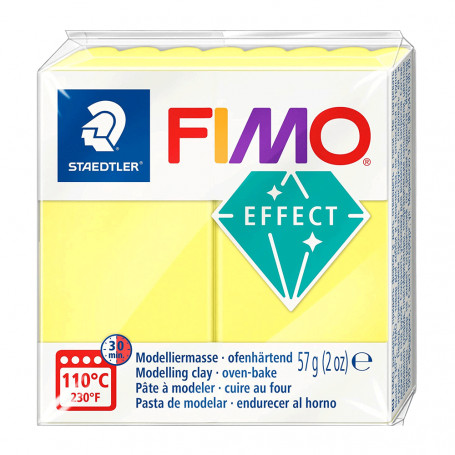 Fimo Effect 8020 Translúcidos 56g - 104 Amarillo Translúcido