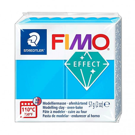 Fimo Effect 8020 Translúcidos 56g - 374 Azul Translúcido