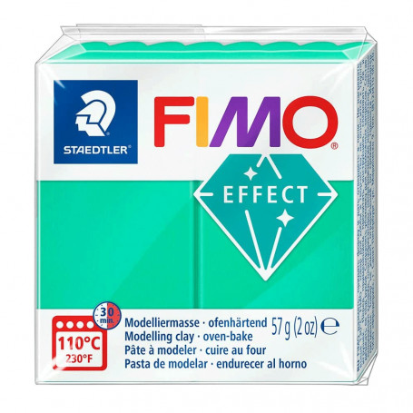 Fimo Effect 8020 Translúcidos 56g - 504 Verde Translúcido