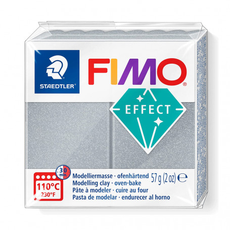 Fimo Effect 8020 Metálicos 56g - 81 Plata Metalico