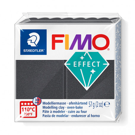 Fimo Effect 8020 Metálicos 56g - 91 Gris Acero Metálico