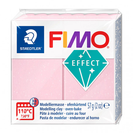 Fimo Effect 8020 Gemas 56g - 206 Cuarzo Rosa