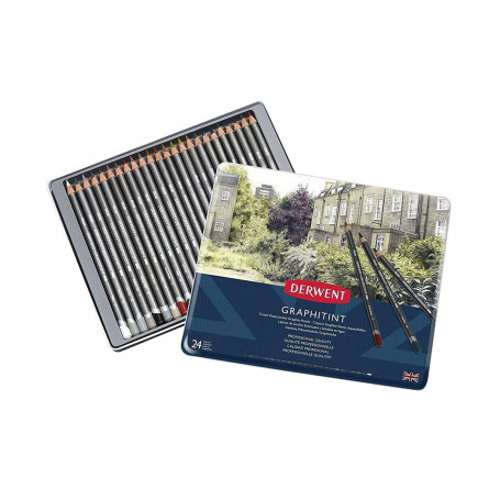 Set 24 Lápices de Grafito Acuarelables Graphitint Derwent