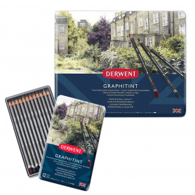 DERWENT LÁPIZ PASTEL SET CAJA METÁLICA