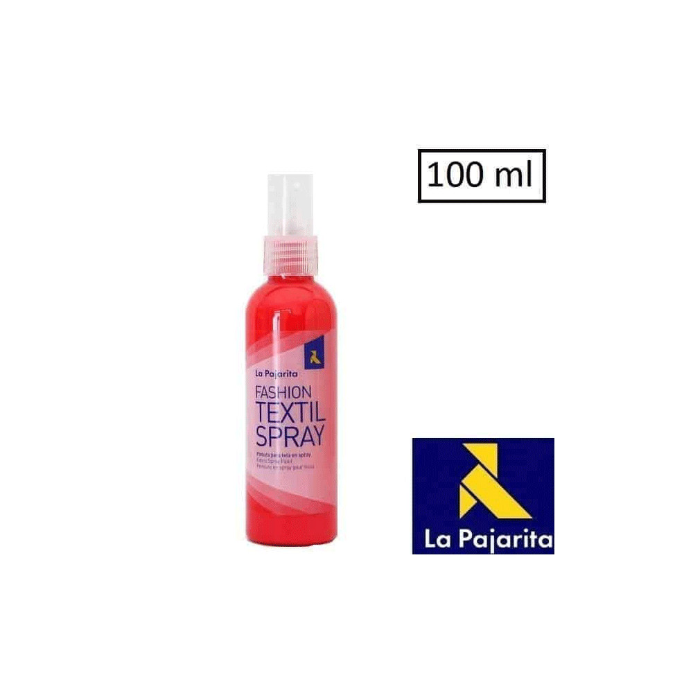 Material Bellas Artes - Pintura - Pintura textil Rojo Cherry 04 SPRAY (100  ml.), La Pajarita