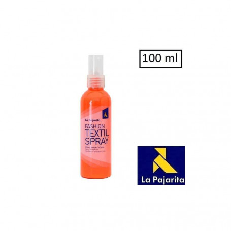 Spray Pintura textil La pajarita-14 Naranja Flúor