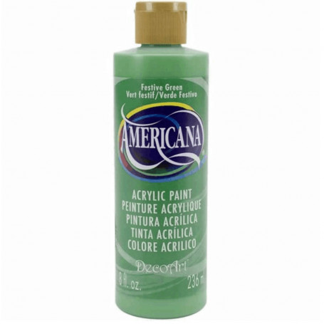 Americana 236 ml DecoArt - 236 Verde Festivo