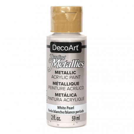 La Americana metálico 59 ml DecoArt - 117 Blanco Perlado